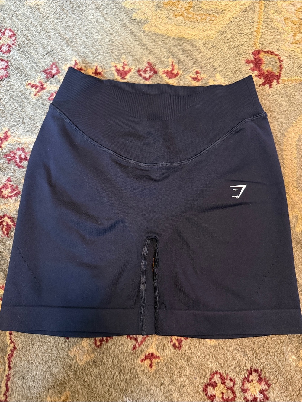 Gymshark Black High-Waist Seamless Bike Shorts, XS